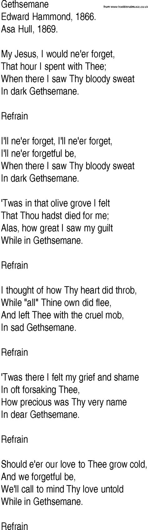 osmena hymn lyrics|Gethsemane .